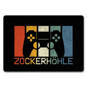 Zockerhöhle Fußmatte im coolen Retro Design