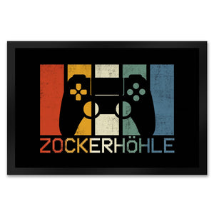 Zockerhöhle Fußmatte im coolen Retro Design