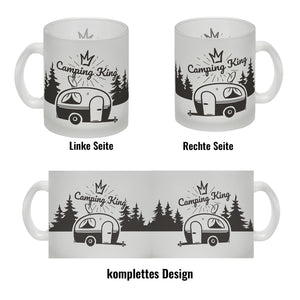 Camping King Kaffeebecher mit wunderschönen Reisemotiven
