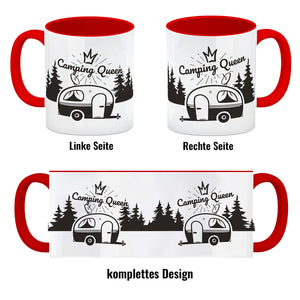 Camping Queen Kaffeebecher mit wunderschönen Reisemotiven