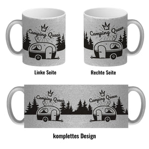 Camping Queen Kaffeebecher mit wunderschönen Reisemotiven