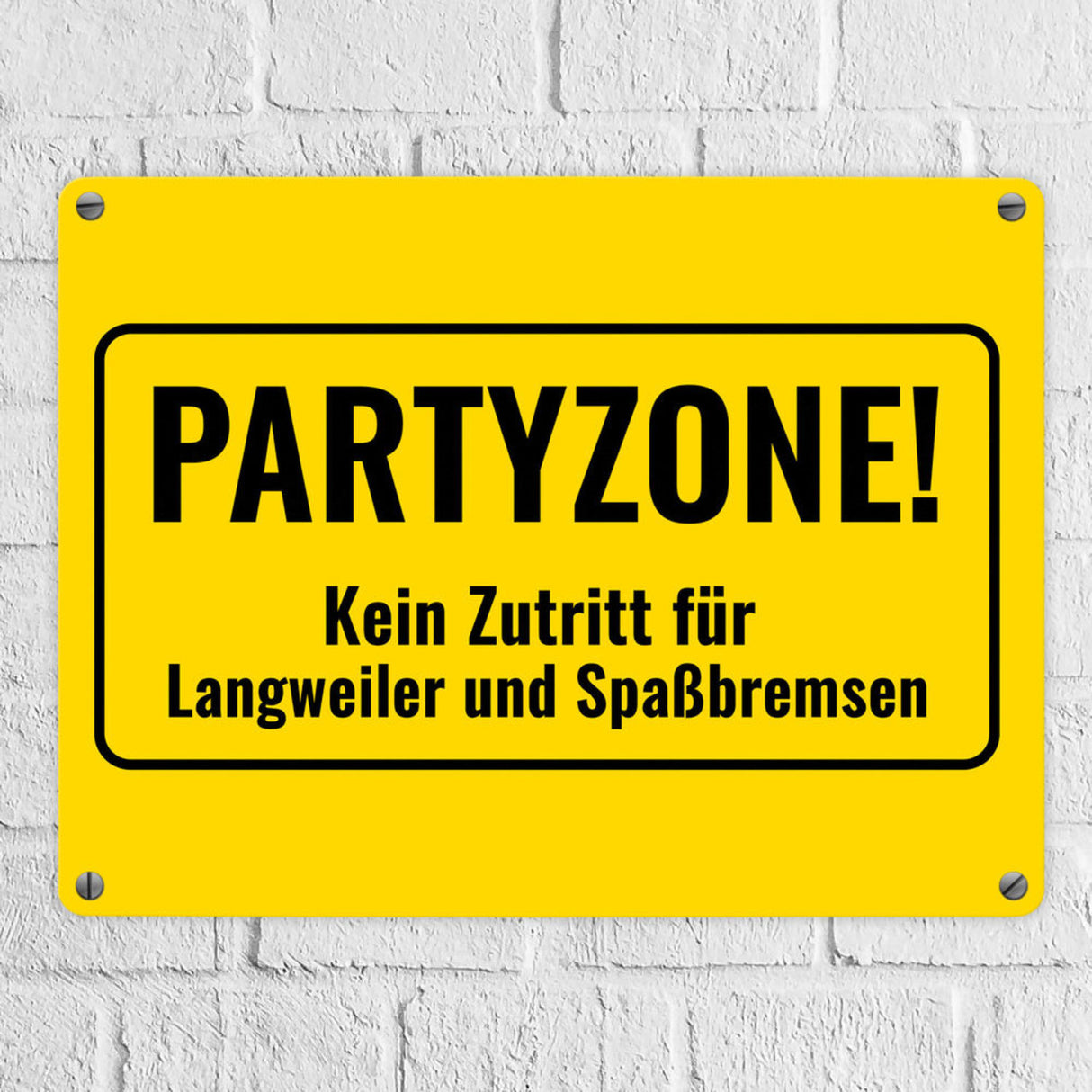 Metallschild in 15x20 cm mit Alkohol-Spruch 7 Bier sind auch ein Schnitzel