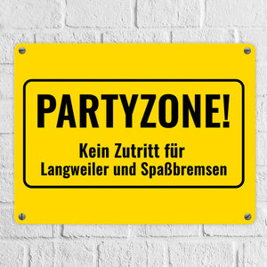 Metallschild in 15x20 cm mit Alkohol-Spruch 7 Bier sind auch ein Schnitzel
