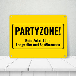 Metallschild in 15x20 cm mit Alkohol-Spruch 7 Bier sind auch ein Schnitzel