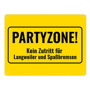 Metallschild in 15x20 cm mit Alkohol-Spruch 7 Bier sind auch ein Schnitzel