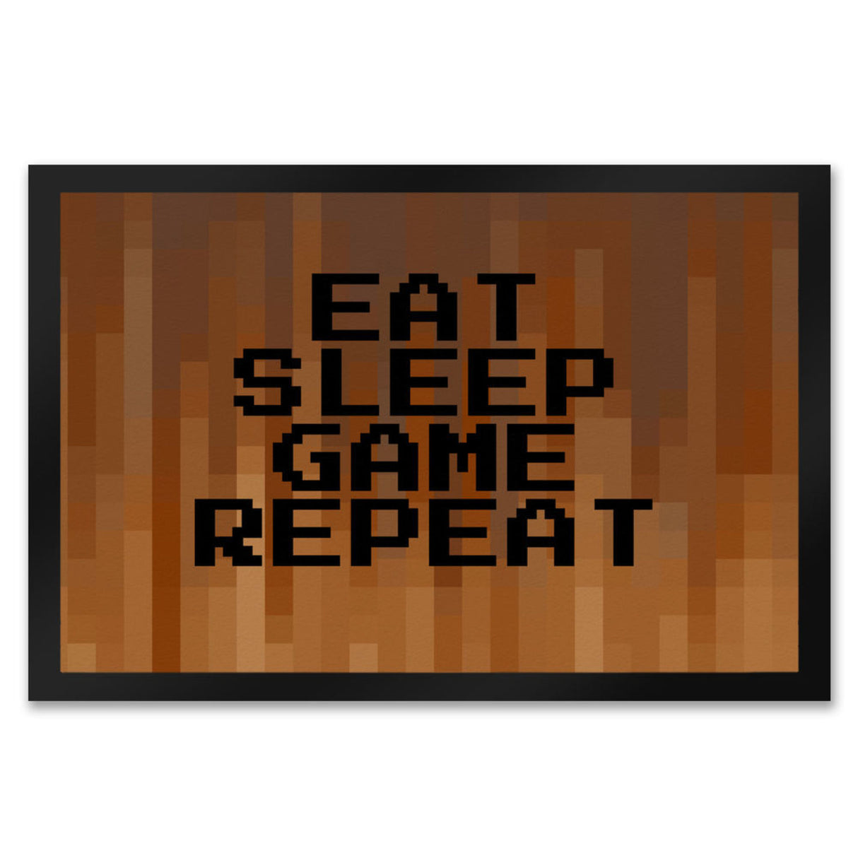 Fußmatte in 35x50 cm mit Pixelmotiv und Spruch: Crafting Room Pixel Art Zockerzimmer