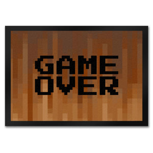 Fußmatte in 35x50 cm mit Pixelmotiv und Spruch: Crafting Room Pixel Art Zockerzimmer
