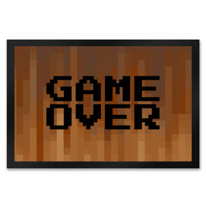 Fußmatte in 35x50 cm mit Pixelmotiv und Spruch: Crafting Room Pixel Art Zockerzimmer