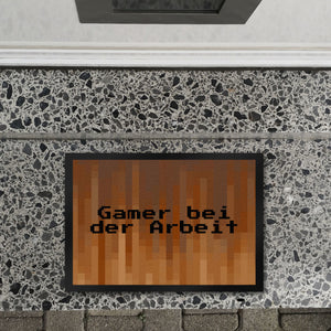 Fußmatte in 35x50 cm mit Pixelmotiv und Spruch: Crafting Room Pixel Art Zockerzimmer