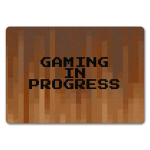 Fußmatte in 35x50 cm mit Pixelmotiv und Spruch: Crafting Room Pixel Art Zockerzimmer