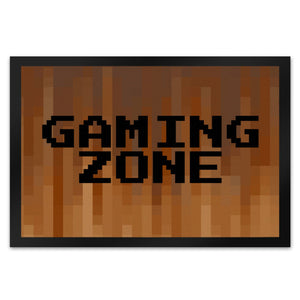 Fußmatte in 35x50 cm mit Pixelmotiv und Spruch: Crafting Room Pixel Art Zockerzimmer