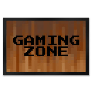 Fußmatte in 35x50 cm mit Pixelmotiv und Spruch: Crafting Room Pixel Art Zockerzimmer