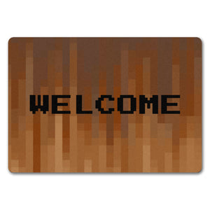 Fußmatte in 35x50 cm mit Pixelmotiv und Spruch: Crafting Room Pixel Art Zockerzimmer