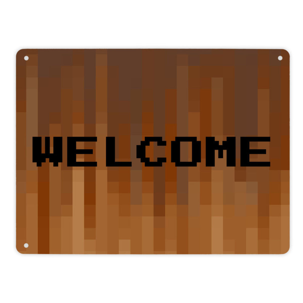 Metallschild in 15x20 cm Pixelmotiv und Spruch: Crafting Room Pixel Art Zockerzimmer