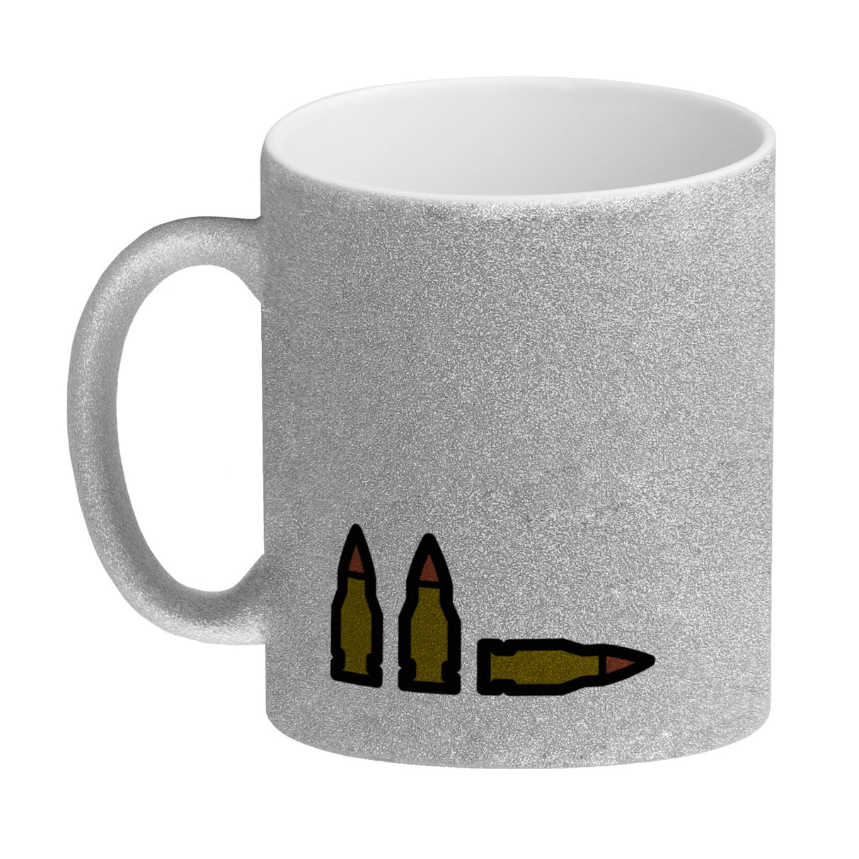 Kaffeebecher mit Spruch: Ziele im Leben, nicht genug Munition! Fadenkreuz