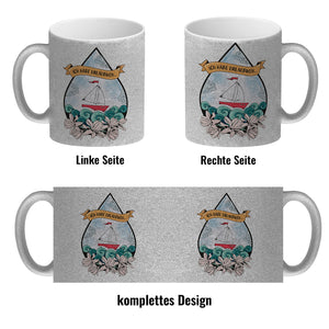 Kaffeebecher Urlaubweh mit maritimen Motiven Fernweh Nordsee Schifffahrt