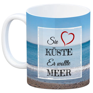 Ich möchte gerne am Strand vergessen werden Kaffeebecher