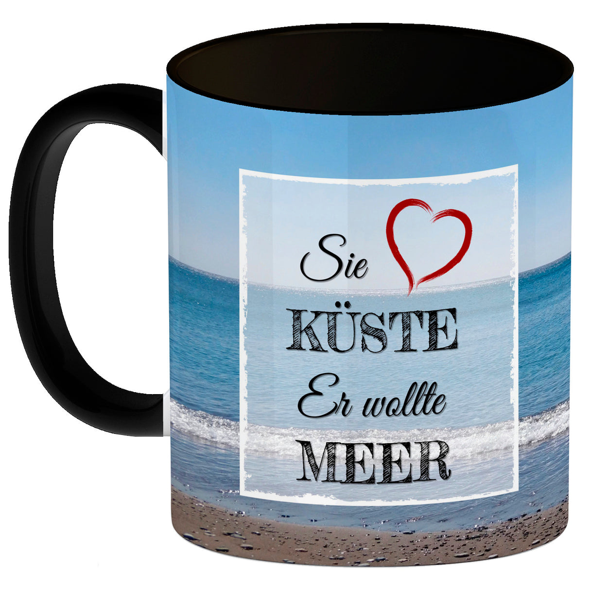 Ich möchte gerne am Strand vergessen werden Kaffeebecher
