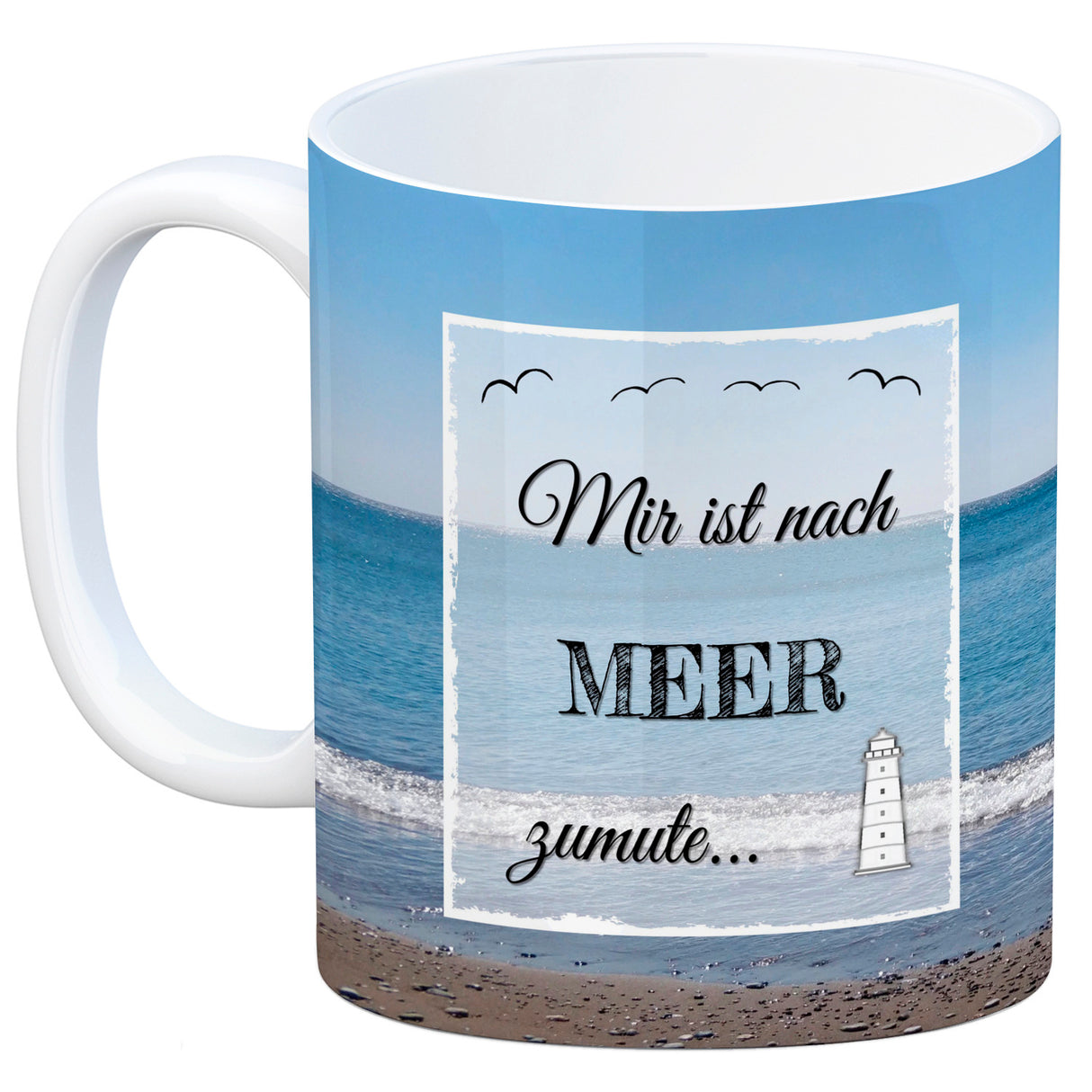 Ich möchte gerne am Strand vergessen werden Kaffeebecher