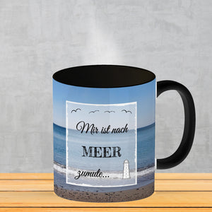 Ich möchte gerne am Strand vergessen werden Kaffeebecher