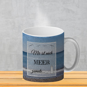 Ich möchte gerne am Strand vergessen werden Kaffeebecher