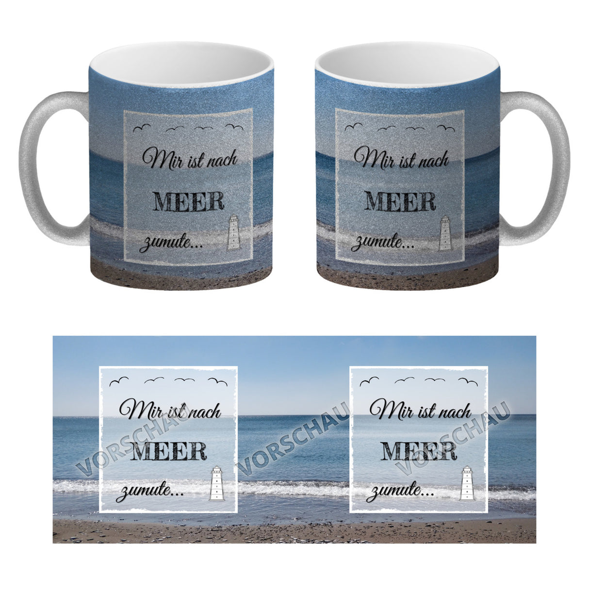 Ich möchte gerne am Strand vergessen werden Kaffeebecher