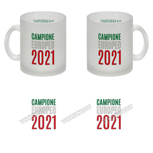 Kaffeebecher Campione Europeo 2021 Italia Italien Europameister Tazza