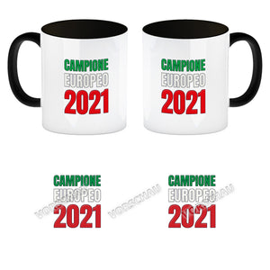 Kaffeebecher Campione Europeo 2021 Italia Italien Europameister Tazza