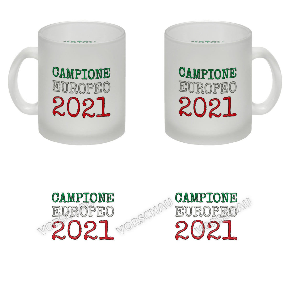 Kaffeebecher Campione Europeo 2021 Italia Italien Europameister Tazza
