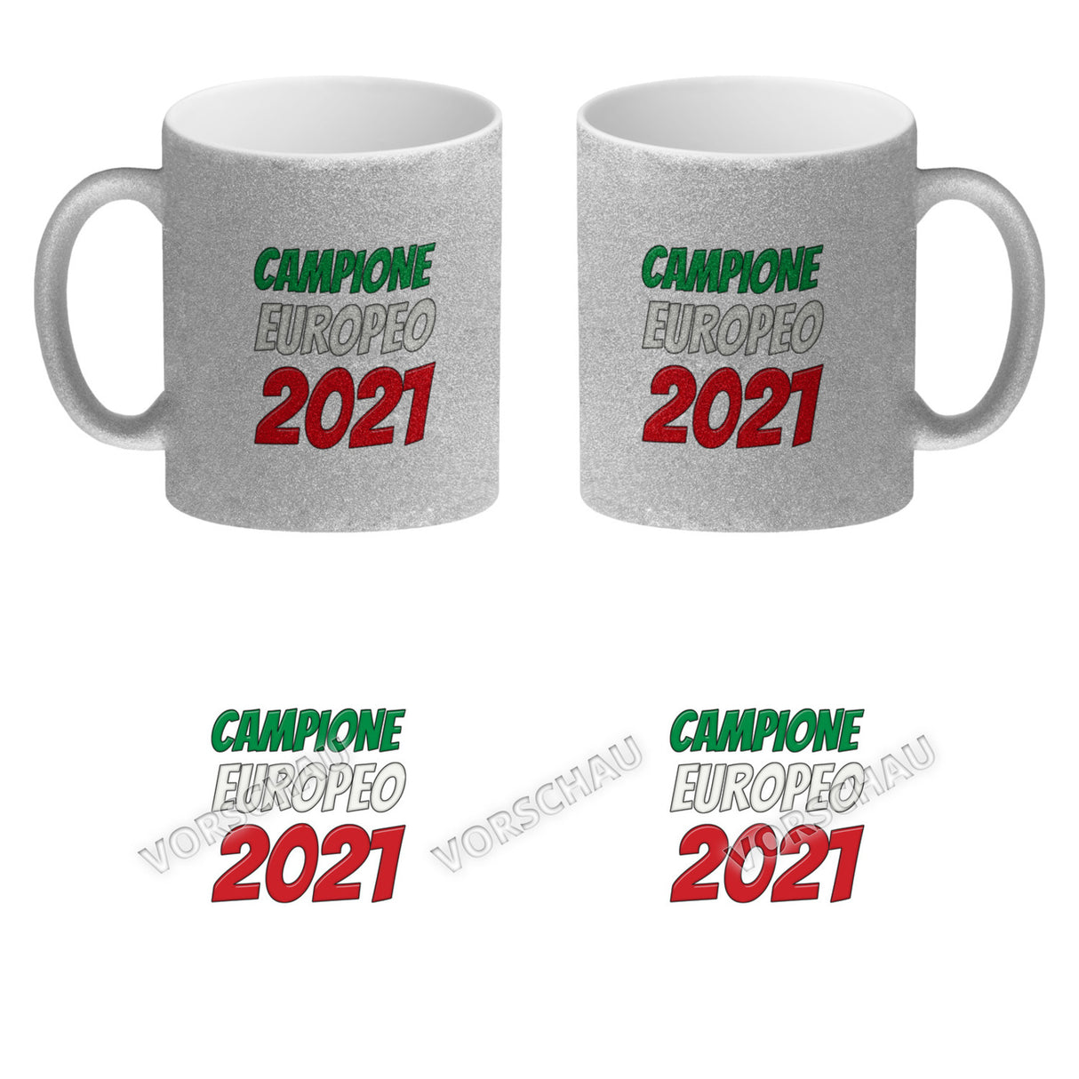 Kaffeebecher Campione Europeo 2021 Italia Italien Europameister Tazza