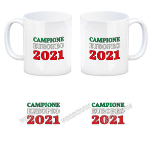 Kaffeebecher Campione Europeo 2021 Italia Italien Europameister Tazza