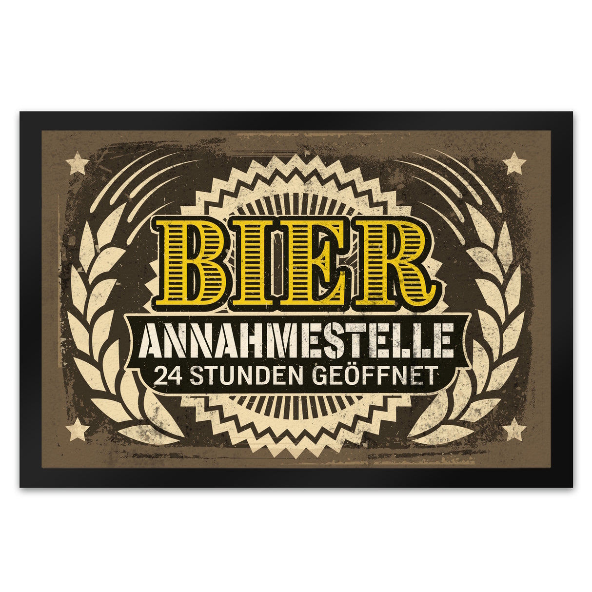 Fußmatte Bier Annahmestelle - 24 Stunden geöffnet und Biermotiven