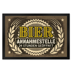 Fußmatte Bier Annahmestelle - 24 Stunden geöffnet und Biermotiven