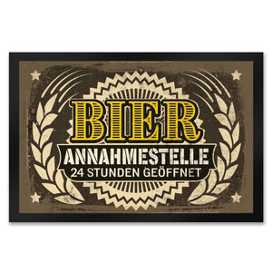 Fußmatte Bier Annahmestelle - 24 Stunden geöffnet und Biermotiven