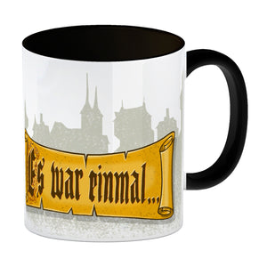 Märchen Kaffeebecher - Es war einmal... mit Schloss im Hintergrund