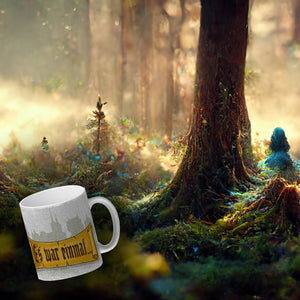 Märchen Kaffeebecher - Es war einmal... mit Schloss im Hintergrund