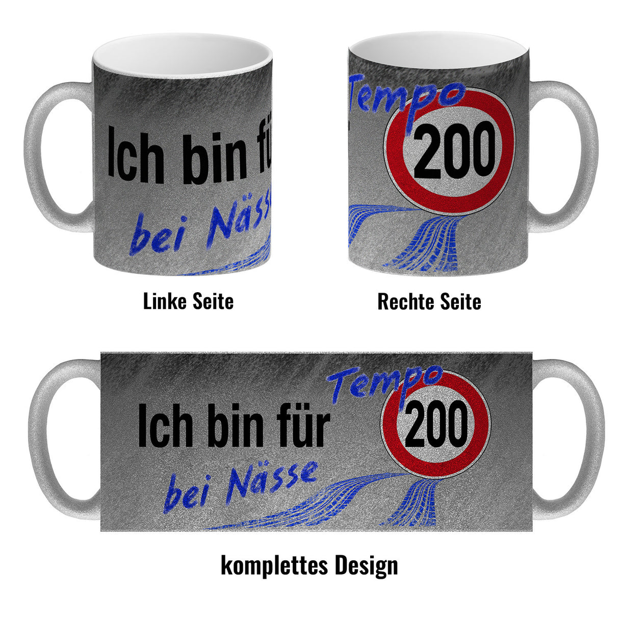 Kaffeebecher gegen Tempolimit - für 200 km/h bei Nässe auf Autobahn