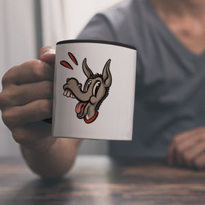 Kaffeebecher mit Spruch - Ich brauche keinen Therapeuten. Ich hab ja meine Esel