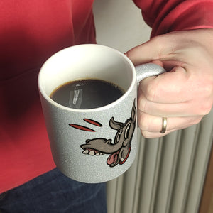 Kaffeebecher mit Spruch - Ich brauche keinen Therapeuten. Ich hab ja meine Esel