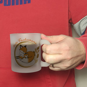 Kaffeebecher mit Motiv - Beste Fuchsmama mit süßem Fuchsbaby und Fuchsmutter