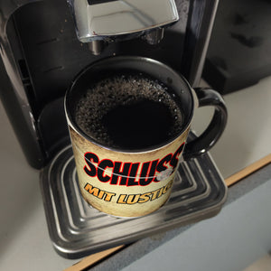 Kaffeebecher mit lustigem Einhorn mit Gewehr Motiv - SCHLUSS MIT LUSTIG!