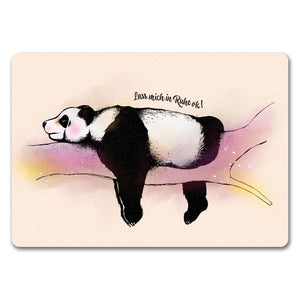 Panda Fußmatte mit Spruch Lass mich in Ruhe ok!