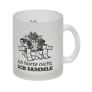 Ich horte nicht, ich sammle Kaffeebecher mit Seeleopard auf Toilettenpapier