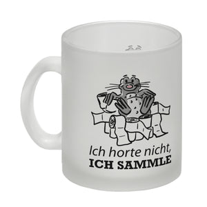 Ich horte nicht, ich sammle Kaffeebecher mit Seeleopard auf Toilettenpapier