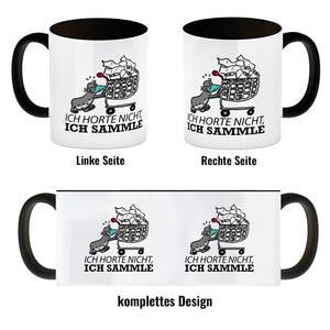 Ich horte nicht, ich sammle Kaffeebecher mit Seeleopard und Toilettenpapier