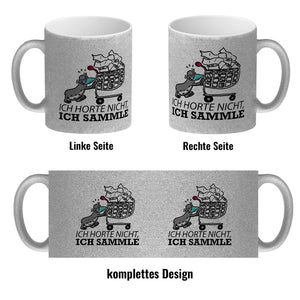 Ich horte nicht, ich sammle Kaffeebecher mit Seeleopard und Toilettenpapier