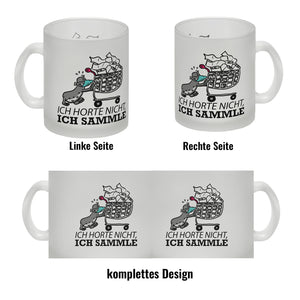 Ich horte nicht, ich sammle Kaffeebecher mit Seeleopard und Toilettenpapier