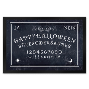 Fußmatte im Ouija Brett Design - Happy Halloween Süßes oder Saures