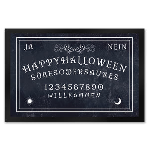 Fußmatte im Ouija Brett Design - Happy Halloween Süßes oder Saures