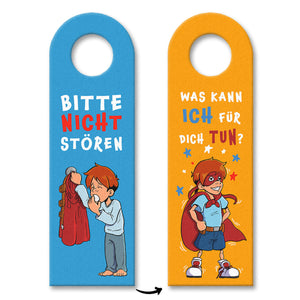 Türhänger Superheldenmotiv - Bitte nicht stören oder Was kann ich für dich tun